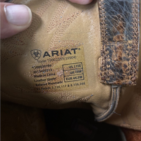 ARIAT Heritage Crepe Western Boot size 11 EE - Picture 10 of 11